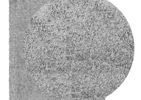Covor pufos "PAMPLONA" cu fire înalte, gri modern, 160x230 cm - 3/5