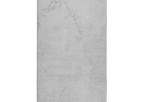 Covor "IZA" aspect scandinav, cu fire scurte, gri, 100x200 cm - 2/5