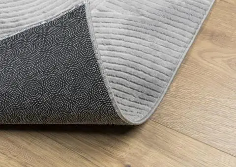 Covor "IZA" aspect scandinav, cu fire scurte, gri, 100x200 cm - 5/5