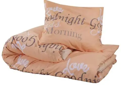 Set cu husă de pilotă, roz, 140x200 cm, bumbac - 3/5