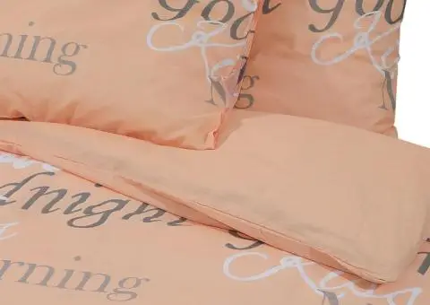 Set cu husă de pilotă, roz, 140x200 cm, bumbac - 5/5