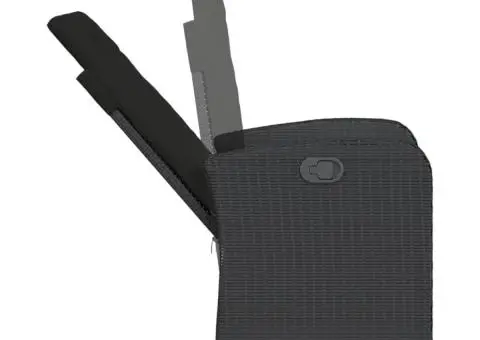 Set mobilier de grădină cu perne, 5 piese, negru, poliratan - 5/5