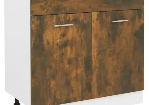 Dulap inferior cu sertar “Lyon”, stejar fumuriu - 2/5