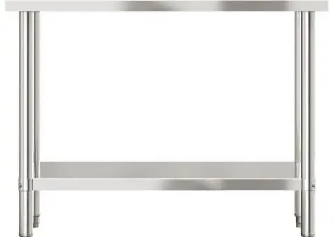 Masă de lucru pentru bucătărie, 110x55x85 cm, oțel inoxidabil - 5/5