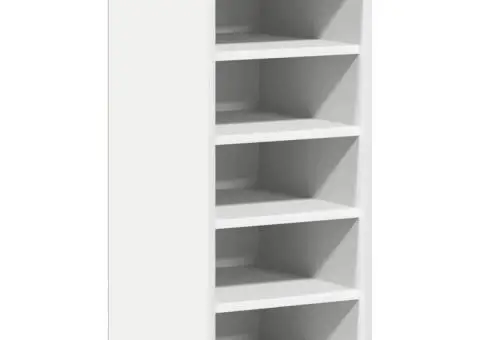 Pantofar, alb, 31,5x35x70 cm, PAL - 2/5