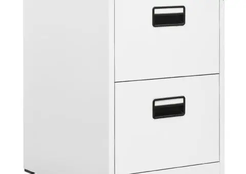 Fișet, alb, 46 x 62 x 72,5 cm, oțel - 1/5