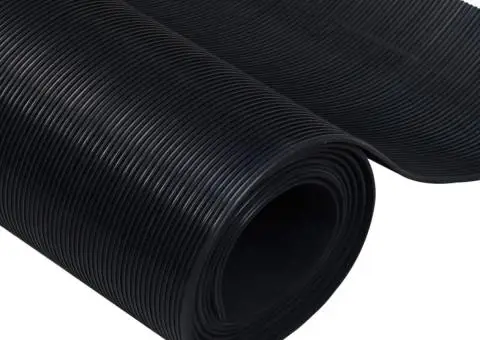 Covor de cauciuc anti-alunecare, 1,5 x 2 m, 3 mm, nervuri fine - 4/4