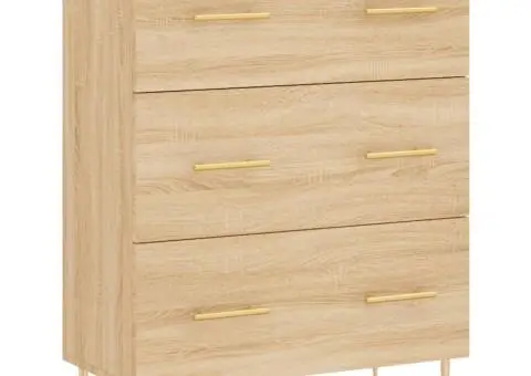 Servantă, stejar sonoma, 69,5x34x90 cm, lemn compozit - 2/5