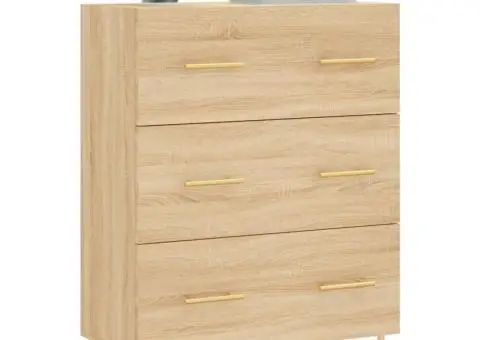 Servantă, stejar sonoma, 69,5x34x90 cm, lemn compozit - 3/5