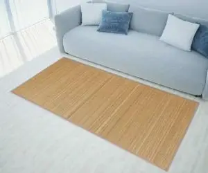 vidaXL Covor din bambus, maro, 100x160 cm
