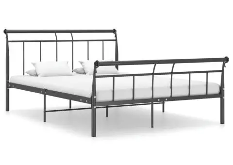 Cadru de pat, negru, 140x200 cm, metal - 1/5