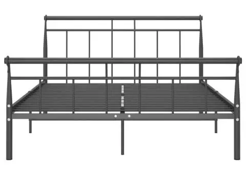 Cadru de pat, negru, 140x200 cm, metal - 4/5