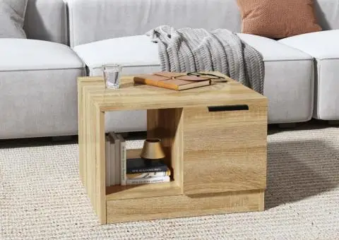 Măsuță de cafea, stejar sonoma, 50x50x36 cm, lemn prelucrat - 1/5