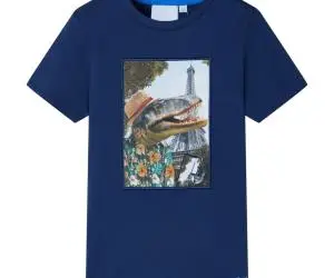 Tricou pentru copii, albastru închis, 116