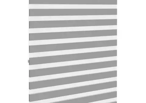 Jaluzea tip zebră, 120 x 175 cm, gri - 4/5