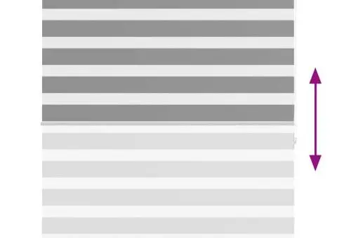Jaluzea tip zebră, 120 x 175 cm, gri - 5/5