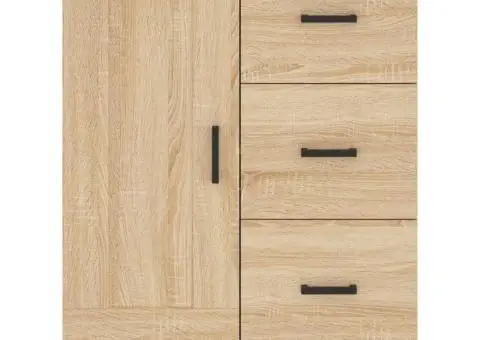 Servantă, stejar sonoma, 69,5x34x90 cm, lemn compozit - 5/5