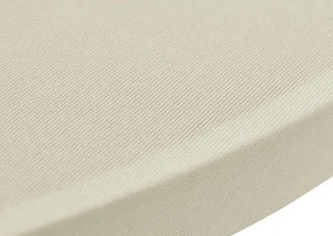 Husă de masă cu picior, 4 buc., crem, Ø80 cm elastic - 5/5