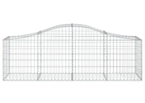 Coșuri gabion arcuite 6 buc, 200x50x60/80 cm, fier galvanizat - 4/5