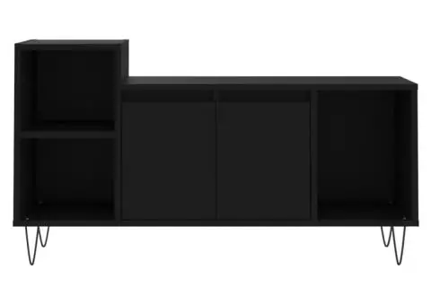 Comodă TV, negru, 100x35x55 cm, lemn prelucrat - 5/5