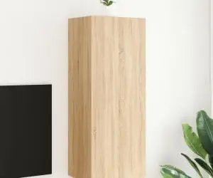 vidaXL Comodă TV de perete stejar sonoma 40,5x30x102 cm lemn prelucrat