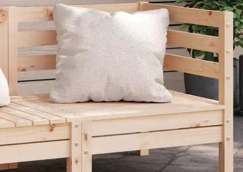 Canapea de colț pentru grădină, lemn masiv de pin - 1/5