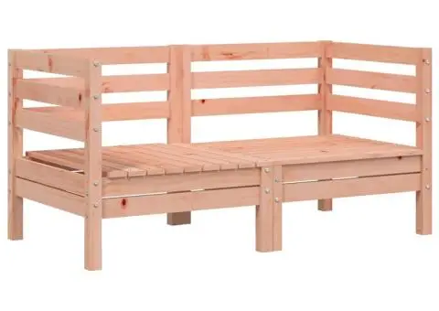 Canapele colțar de grădină, 2 buc., lemn masiv de douglas - 2/5