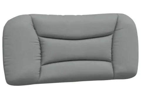 Pernă tăblie de pat, gri deschis, 80 cm, material textil - 2/5