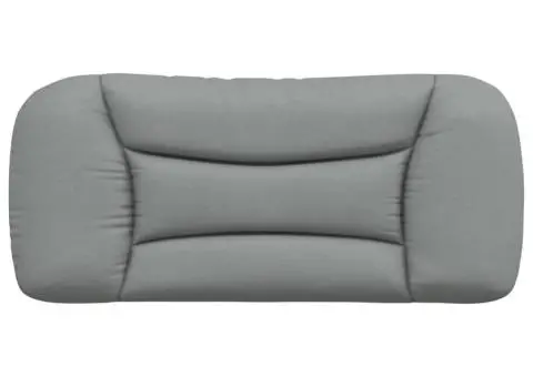 Pernă tăblie de pat, gri deschis, 80 cm, material textil - 5/5