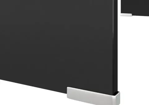 Suport TV/monitor din sticlă, 80x30x13 cm, negru - 5/5