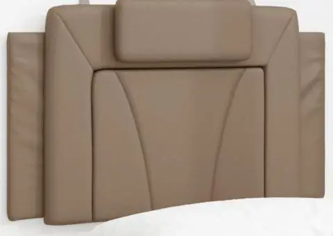 Pernă pentru tăblie pat, cappuccino, 80 cm, piele artificială - 1/5