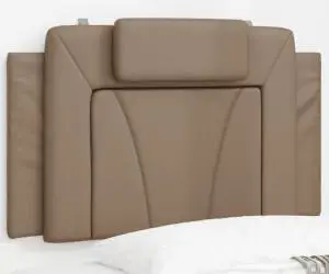 vidaXL Pernă pentru tăblie pat, cappuccino, 80 cm, piele artificială