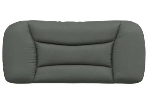 Pernă pentru tăblie de pat, gri închis, 90 cm, material textil - 5/5