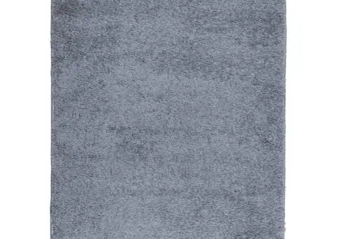 Covor pufos "PAMPLONA" cu fire înalte albastru modern 240x340cm - 2/5