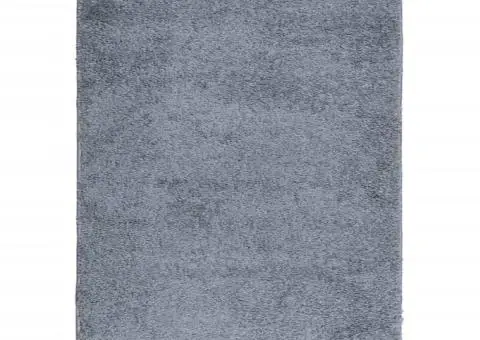 Covor pufos "PAMPLONA" fire înalte albastru modern 120x170 cm - 2/5