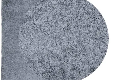 Covor pufos "PAMPLONA" fire înalte albastru modern 120x170 cm - 3/5