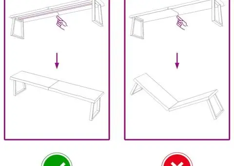 Blat de baie, maro deschis, 180x40x(2-6) cm, lemn masiv tratat - 5/5