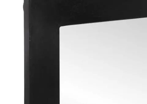 Oglindă de baie 55x1x60 cm sticlă și lemn masiv de mango - 4/5