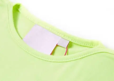 Tricou pentru copii, galben neon, 116 - 3/5