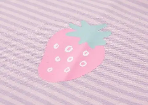 Tricou pentru copii cu mâneci cu volane, lila, 116 - 4/5