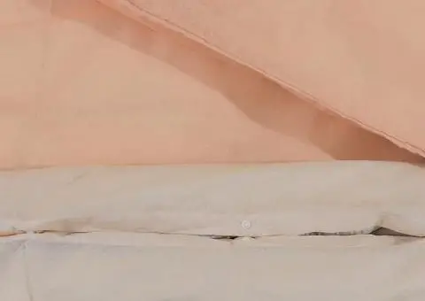 Set cu husă de pilotă, roz, 220x240 cm, bumbac - 4/5