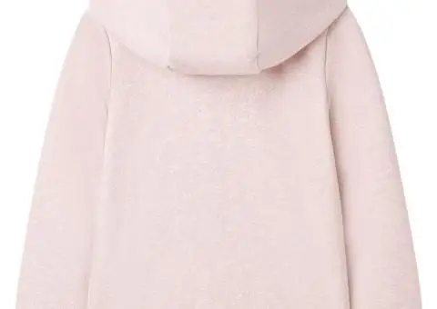 Hanorac pentru copii cu glugă și fermoar, combinație roz deschis, 92 - 2/5