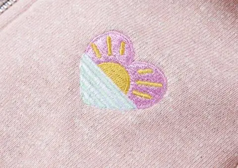 Hanorac pentru copii cu glugă și fermoar, combinație roz deschis, 92 - 4/5