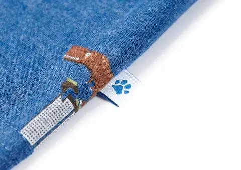 Tricou pentru copii, albastru închis melanj, 116 - 5/5