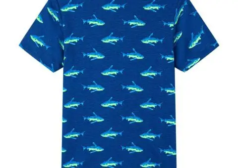 Tricou pentru copii, albastru închis, 140 - 2/5