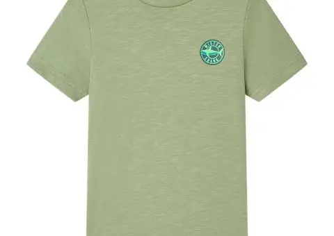 Tricou pentru copii, kaki deschis, 140 - 1/5