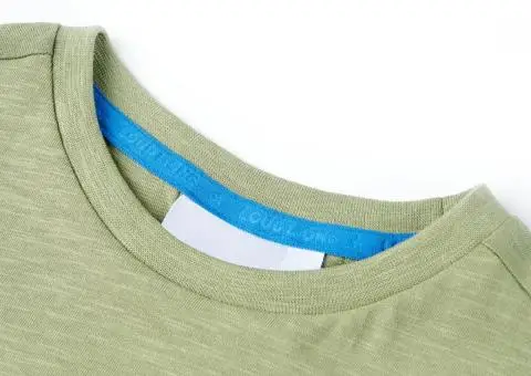 Tricou pentru copii, kaki deschis, 140 - 3/5