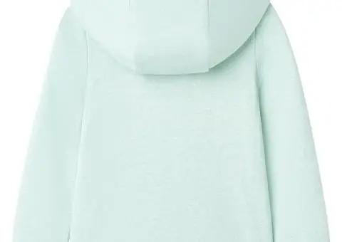 Hanorac copii cu glugă și fermoar, combinație verde mentă deschis, 116 - 2/5