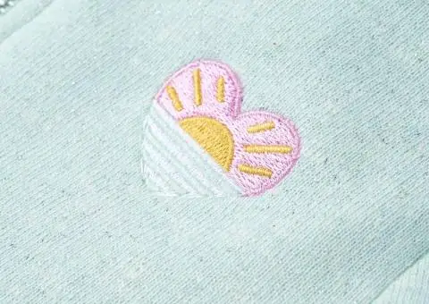 Hanorac copii cu glugă și fermoar, combinație verde mentă deschis, 116 - 4/5