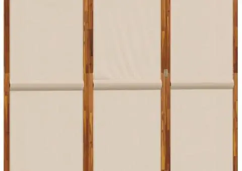 Paravan de cameră cu 3 panouri, taupe, 210x180 cm - 2/5